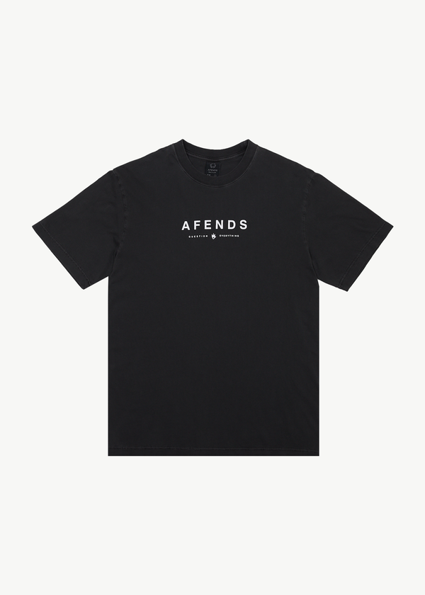 afends Thrown Out - Retro Tee Black / White