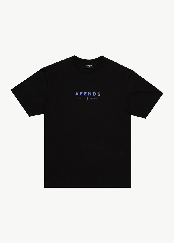 afends Thrown Out - Retro Tee Black