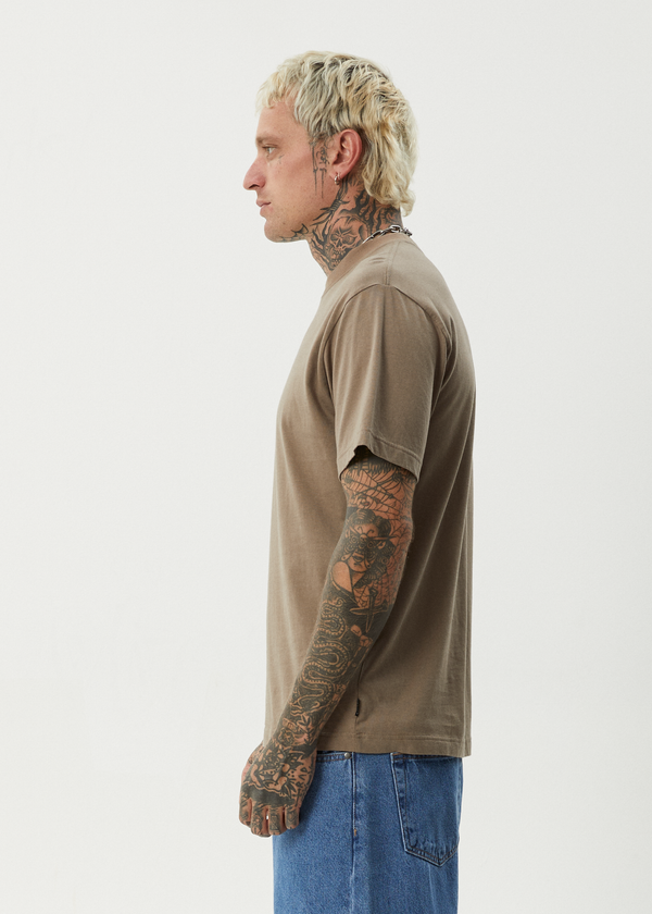 Afends Thrown Out - Retro Tee Fossil