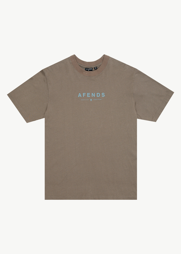 afends Thrown Out - Retro Tee Fossil