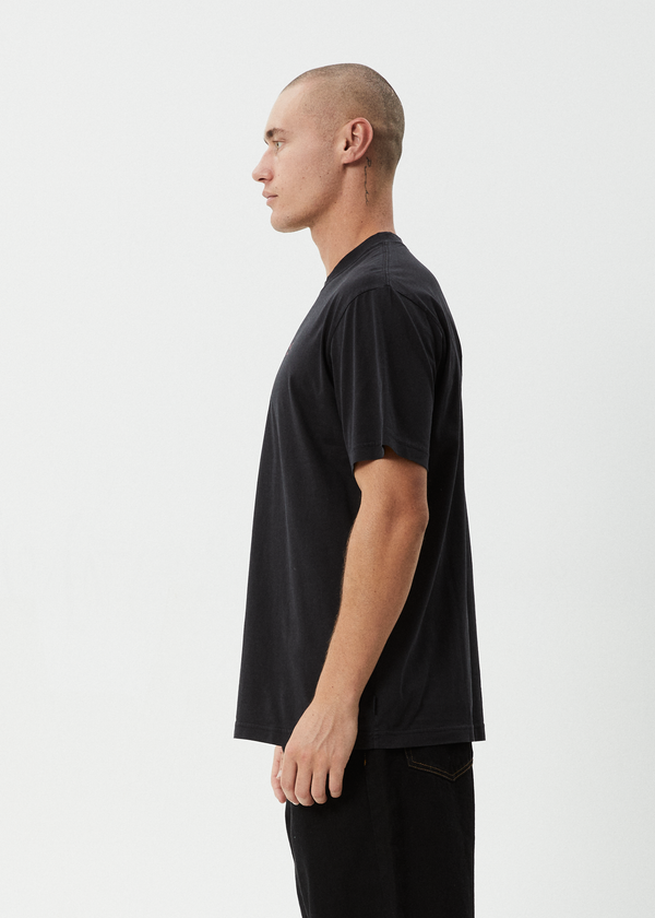 Afends Thrown Out - Retro Tee Stone Black