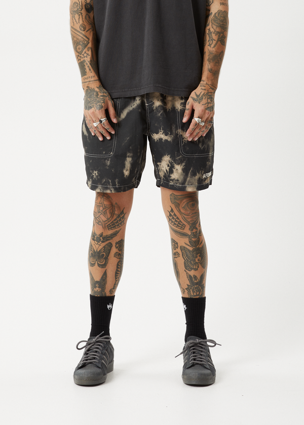 Afends Tie Die - Baywatch Swim Short 18" Sand