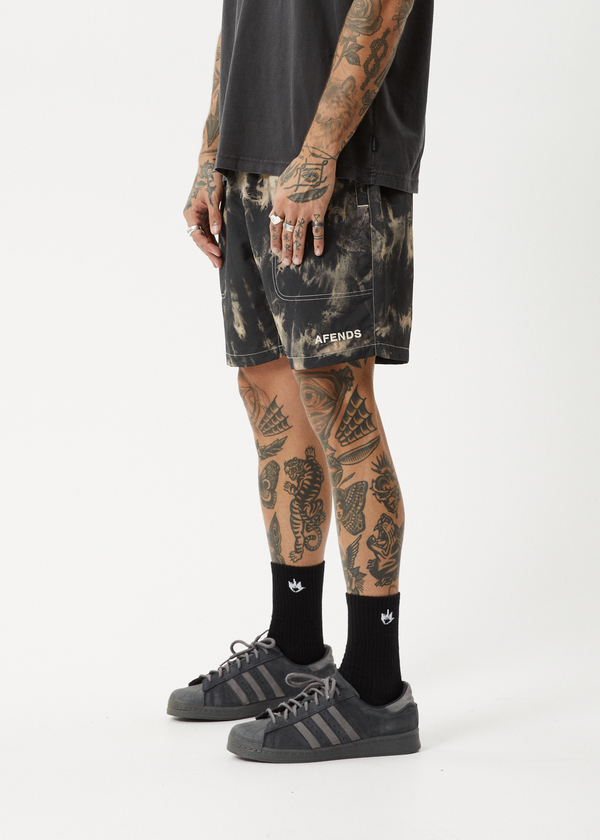 Afends Tie Die - Baywatch Swim Short 18" Sand