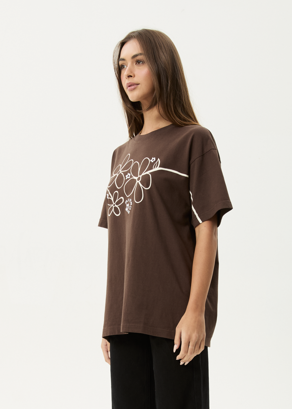 Afends Tranquil - Oversized Tee Coffee