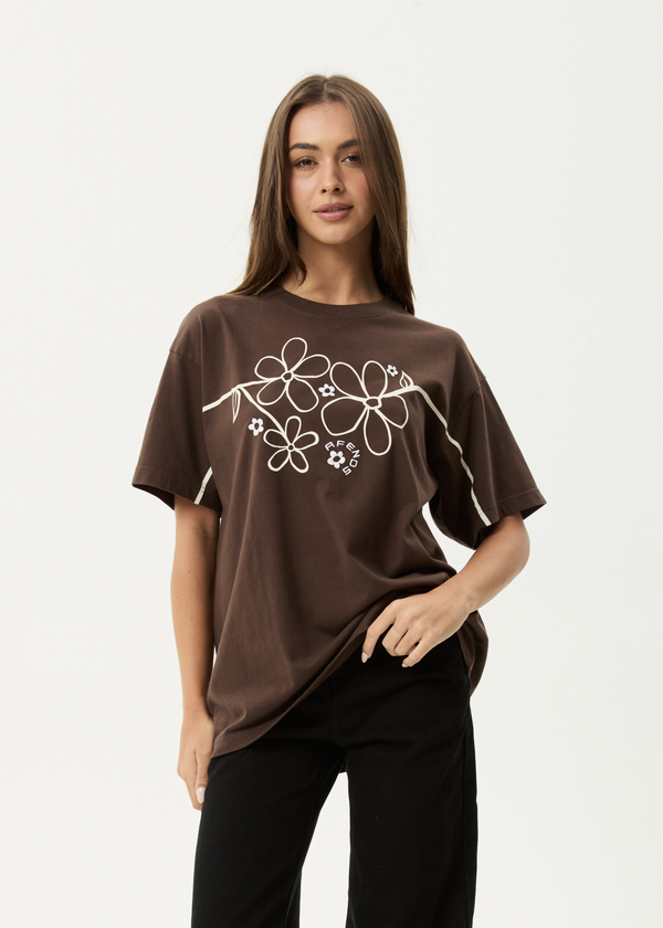 afends Tranquil - Oversized Tee Coffee