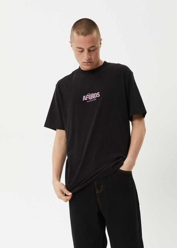 Afends Tread - Retro Tee Black