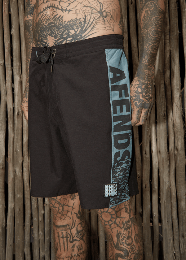 Afends Tread - Surf Related Boardshort 20" Black