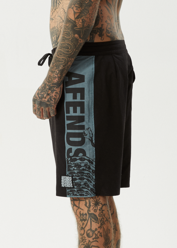 Afends Tread - Surf Related Boardshort 20" Black