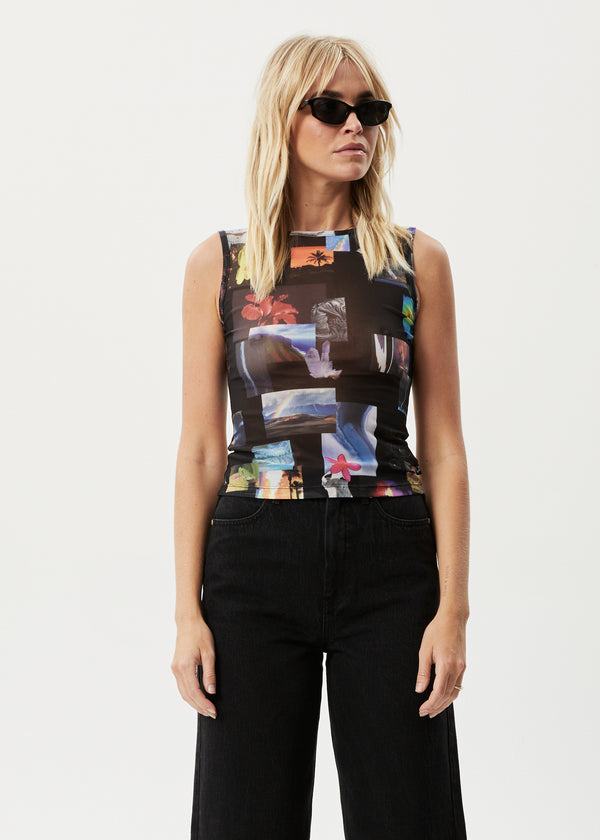 Afends Under Pressure - Sheer Tank Black