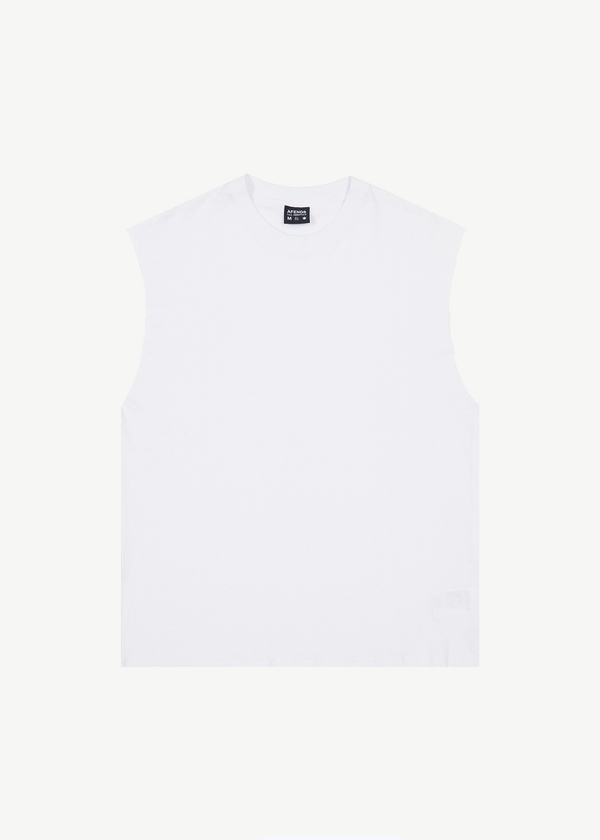 afends Vacation - Sleeveless Tee White