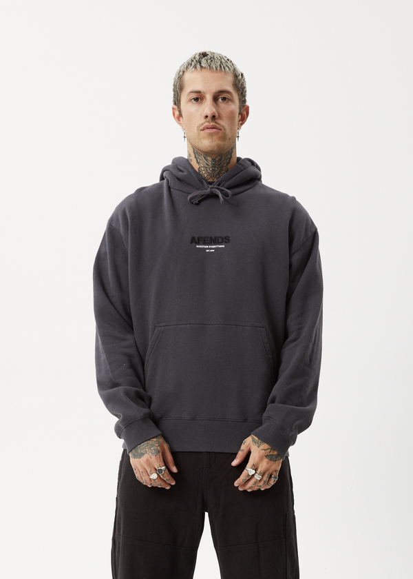 Afends Vinyl - Hoodie Charcoal