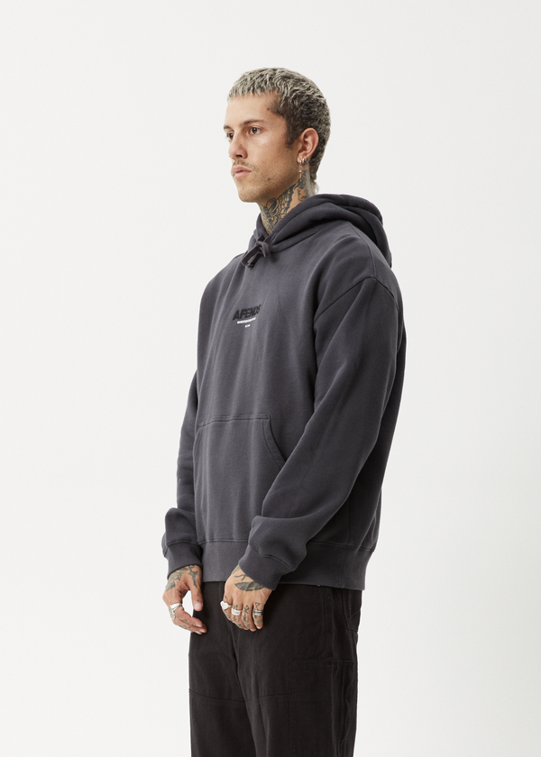 Afends Vinyl - Hoodie Charcoal