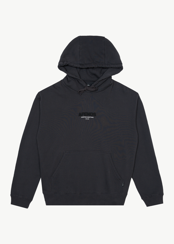 afends Vinyl - Hoodie Charcoal