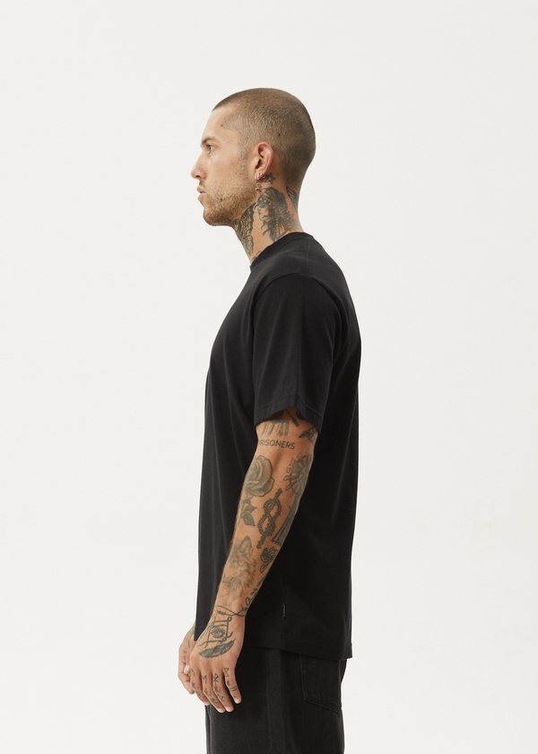 Afends Vinyl - Retro Tee Black