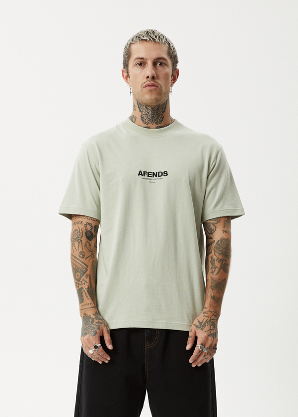 Afends Vinyl - Retro Tee Eucalyptus