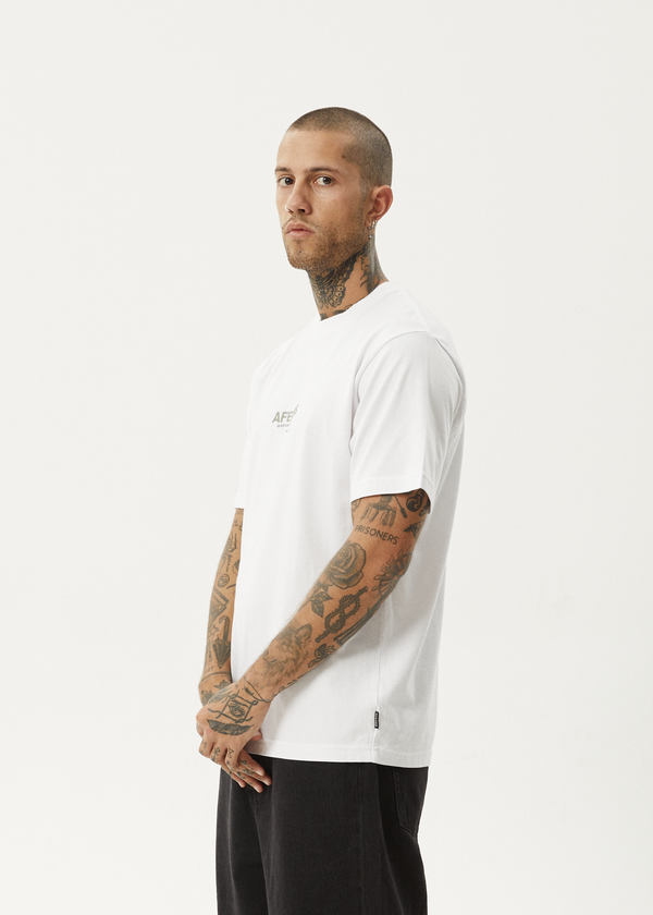 Afends Vinyl - Retro Tee White