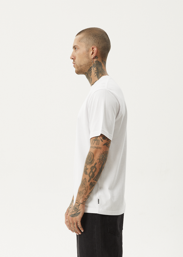 Afends Vinyl - Retro Tee White