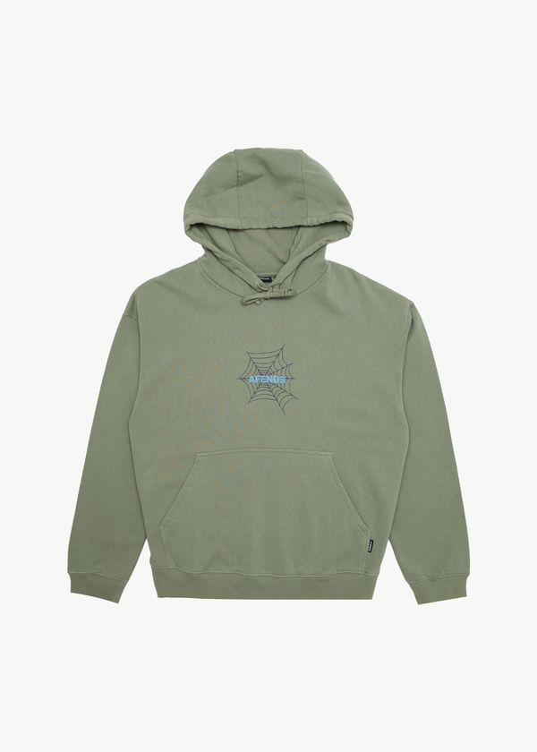 afends Webhead - Hoodie Oil Green