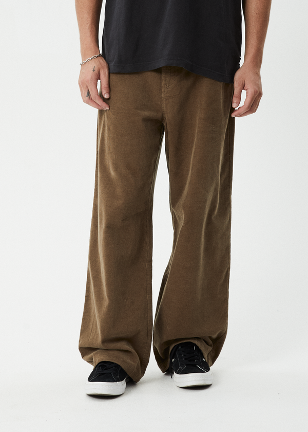 Afends Welcome Back - Corduroy Baggy Pant Fossil