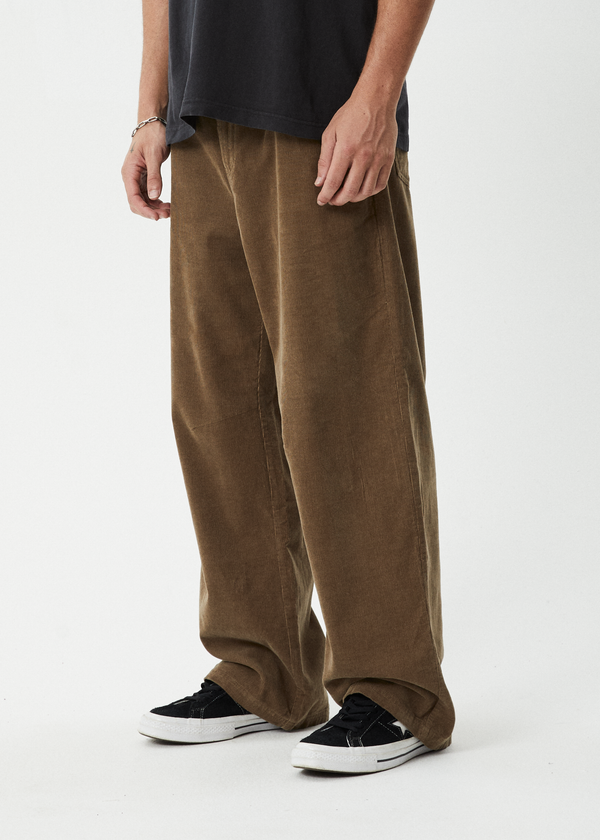 Afends Welcome Back - Corduroy Baggy Pant Fossil