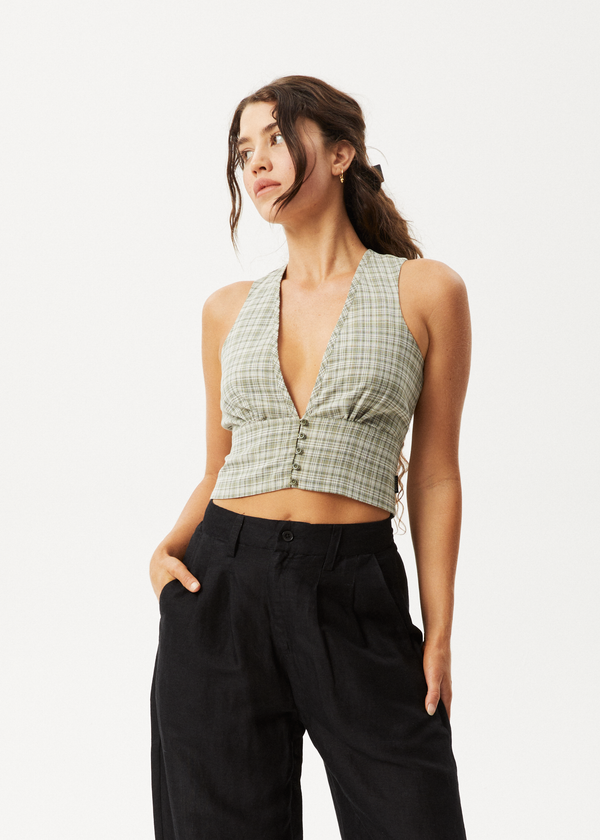 Afends Willow Check - Top Military Check