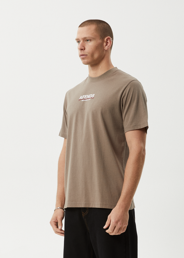 Afends Wired - Retro Tee Fossil