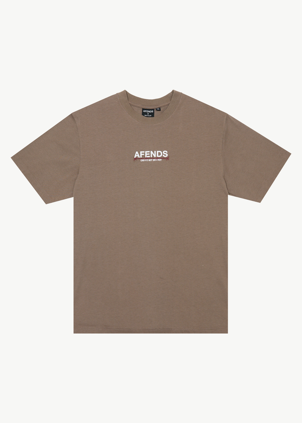 afends Wired - Retro Tee Fossil