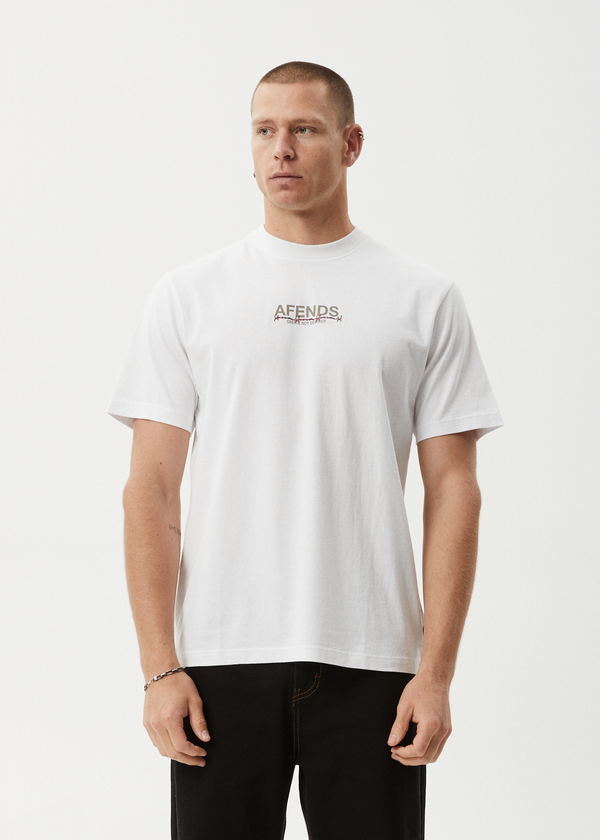 Afends Wired - Retro Tee White