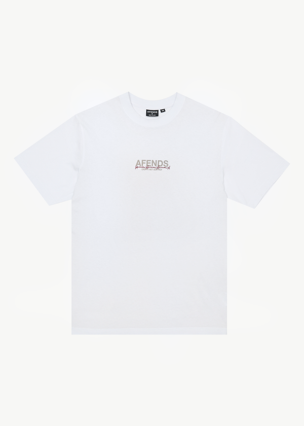 afends Wired - Retro Tee White