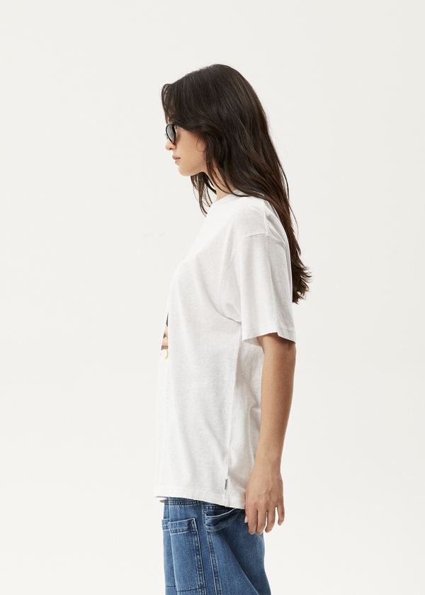 Afends Worlds Above - Oversized Tee White