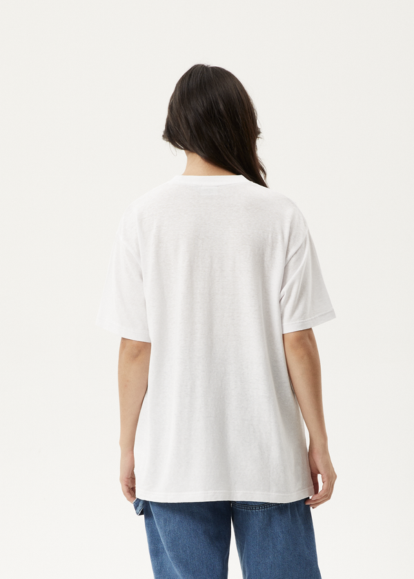 Afends Worlds Above - Oversized Tee White
