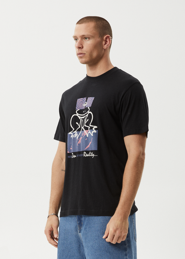 Afends Zen Feeling - Retro Tee Black