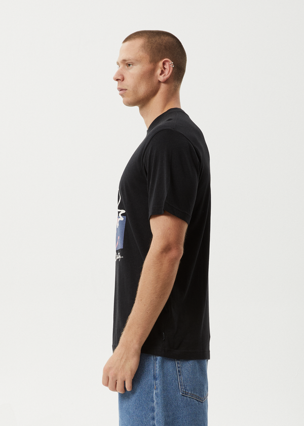 Afends Zen Feeling - Retro Tee Black