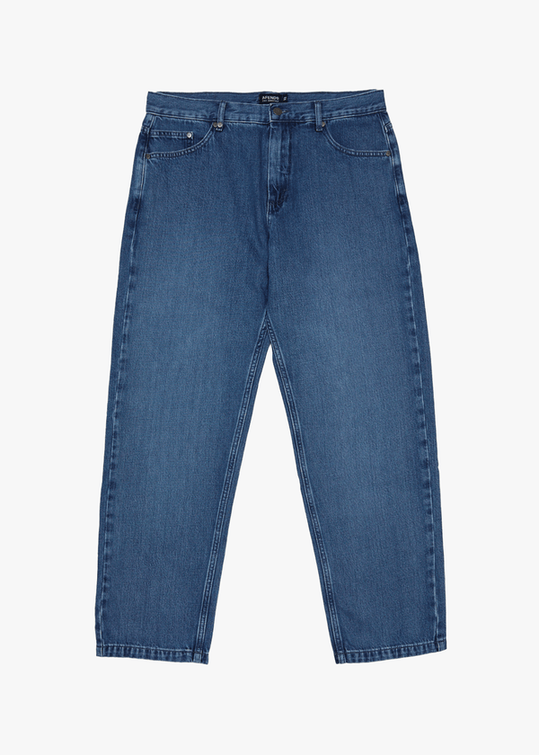 afends Ninety Twos - Denim Relaxed Jean Authentic Blue