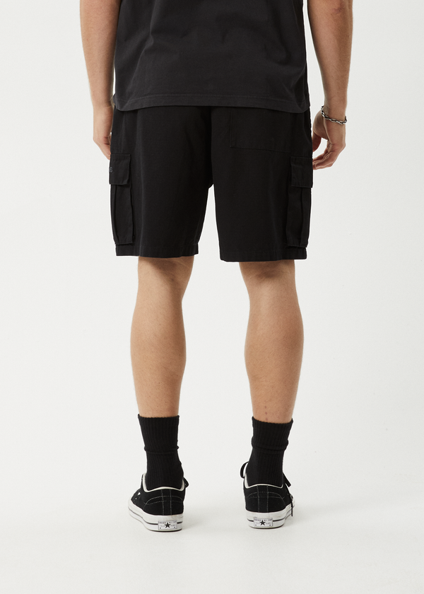 Afends Ripped Out 98 - Oversized Cargo Short 20" Black