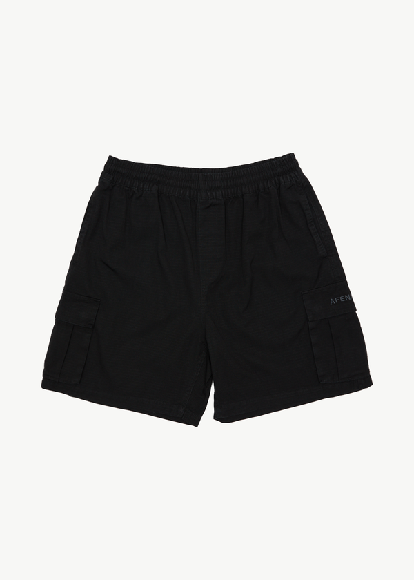 afends Ripped Out 98 - Oversized Cargo Short 20" Black