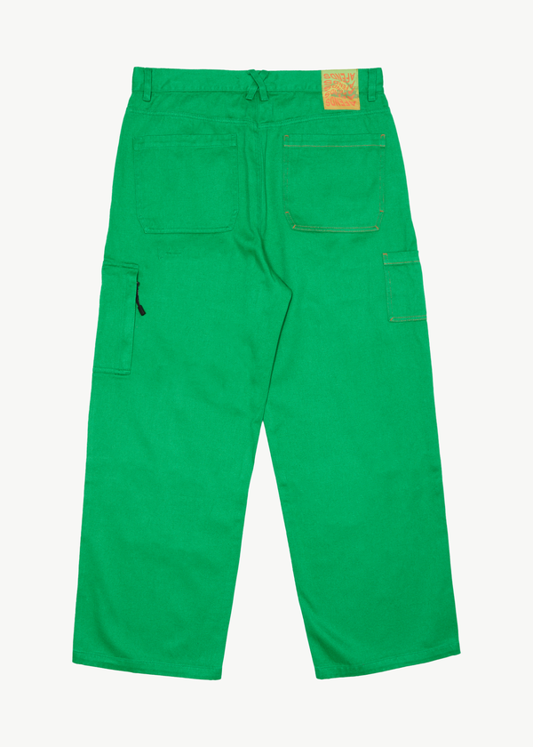 Afends Sleepy Hollow Richmond - Twill Baggy Workwear Pant Forest
