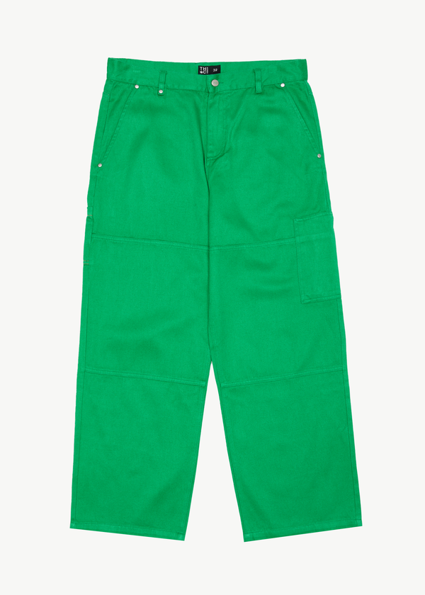 afends Sleepy Hollow Richmond - Twill Baggy Workwear Pant Forest