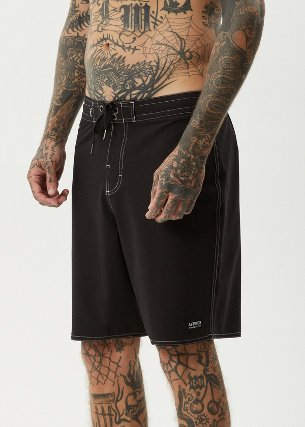 Afends Surf Related - Fixed Waist Boardshort 20" Black