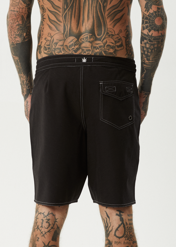 Afends Surf Related - Fixed Waist Boardshort 20" Black