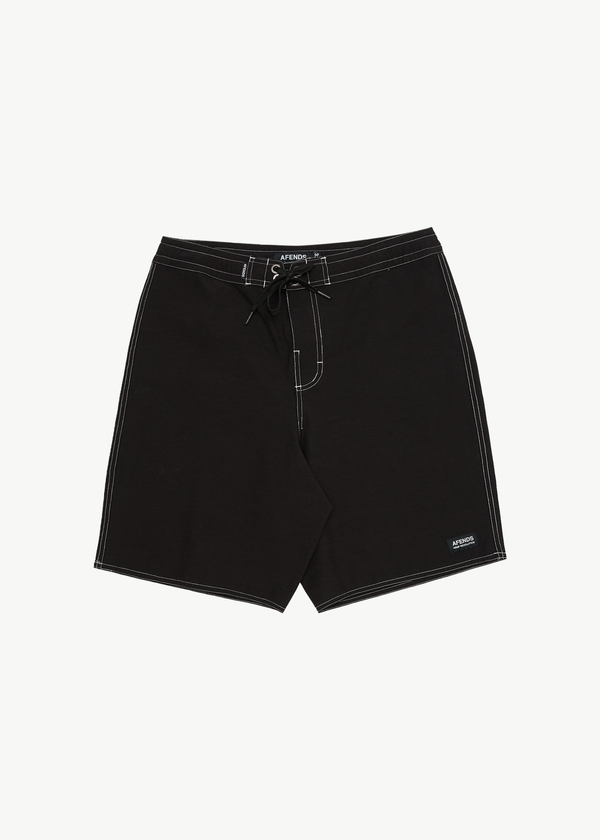 afends Surf Related - Fixed Waist Boardshort 20" Black