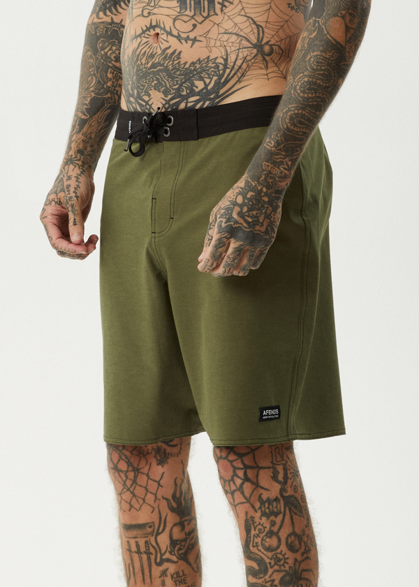 Afends Surf Related - Fixed Waist Boardshort 20" Military