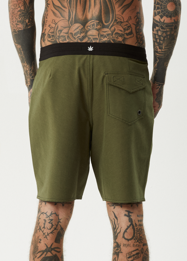 Afends Surf Related - Fixed Waist Boardshort 20" Military
