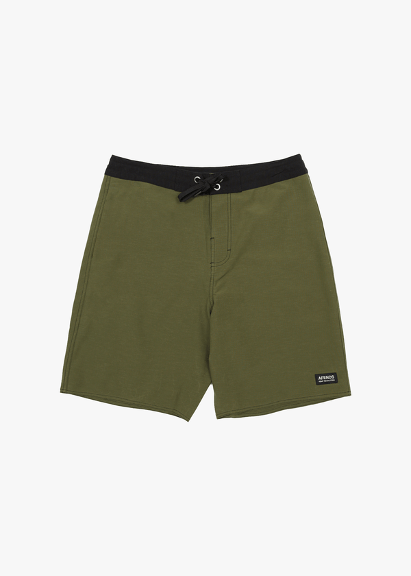 afends Surf Related - Fixed Waist Boardshort 20" Military