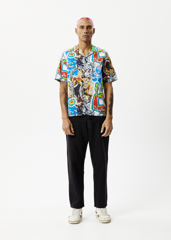 Afends Water Is Life - Cuban Short Sleeve Shirt Multi