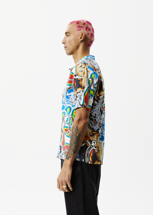 Afends Water Is Life - Cuban Short Sleeve Shirt Multi