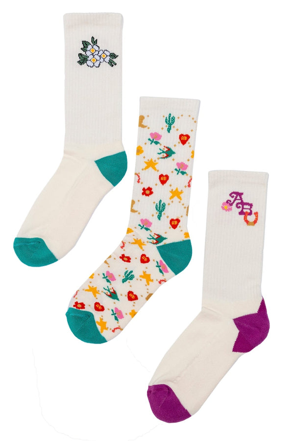 Agua Bendita 3 Pack Socks