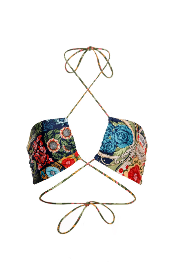 Agua Bendita Belly Bikini Top