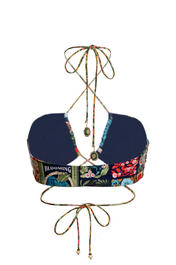 Agua Bendita Belly Bikini Top