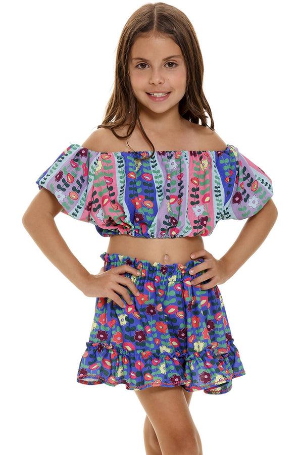 Agua Bendita Cara Kids' Skirt